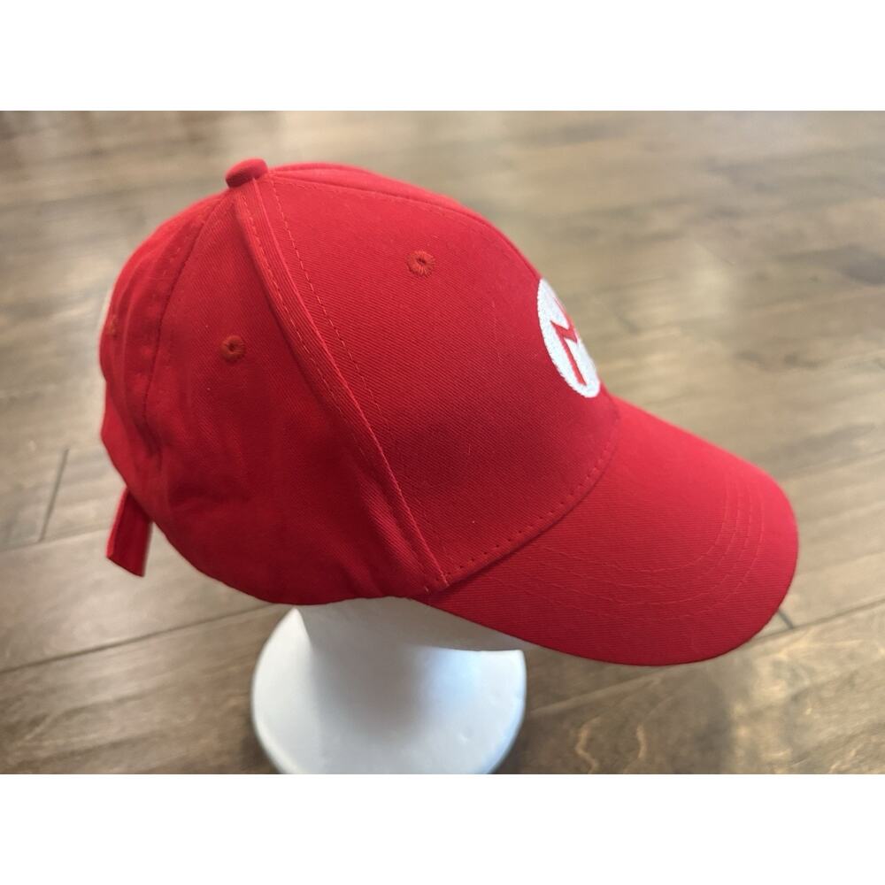 Nintendo Super Mario Unisex Red Adjustable Strapback Hat Baseball Cap One Size - Picture 4 of 6